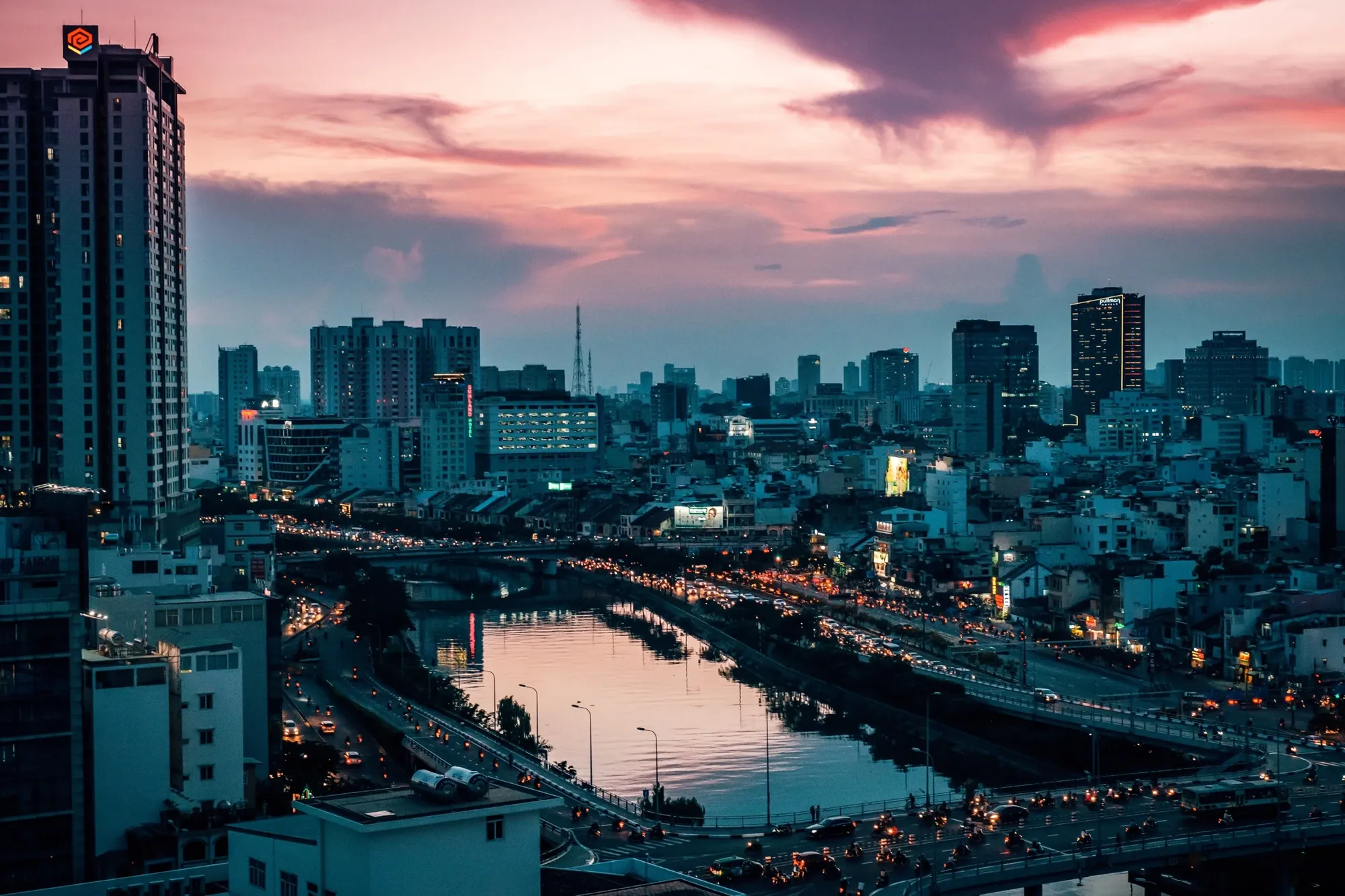  Ho Chi Minh City sunset 